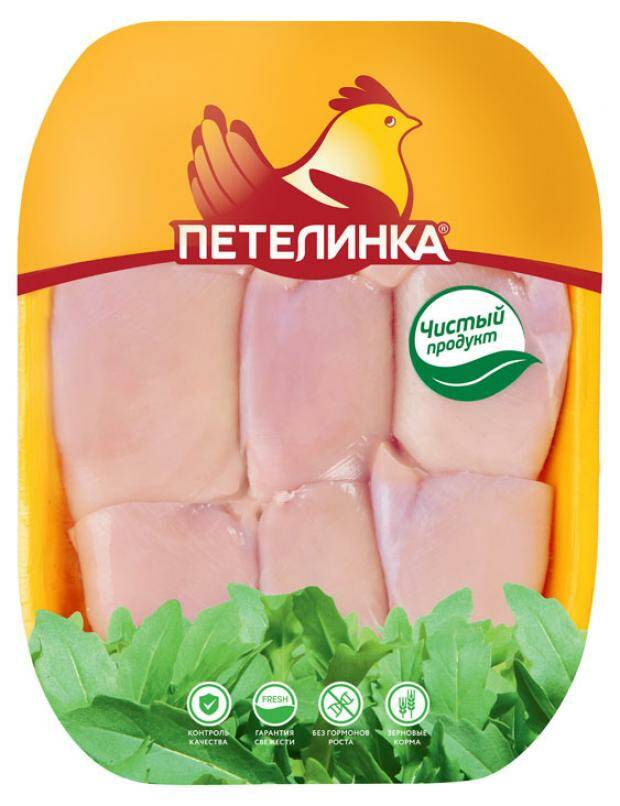 

Филе бедра цыпленка-бройлера Петелинка охлажденное, 500-600 г