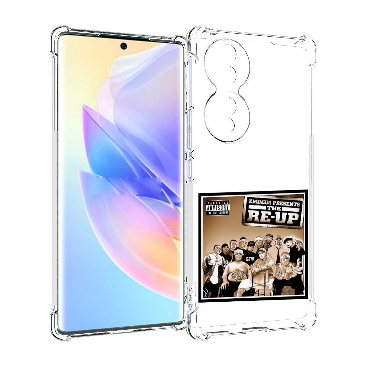 

Чехол MyPads EMINEM PRESENTS, THE RE-UP для Honor 70, Прозрачный, Tocco