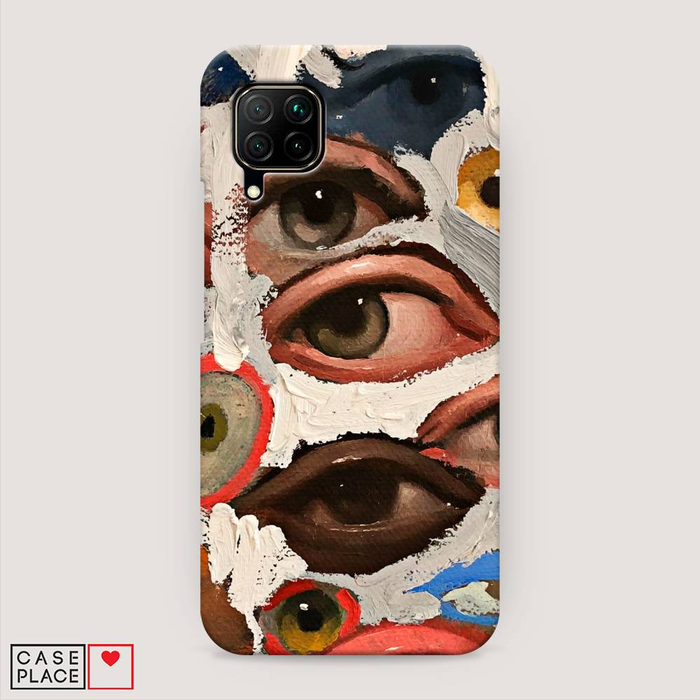 фото Чехол awog "глаза масляная живопись" для huawei nova 6 se