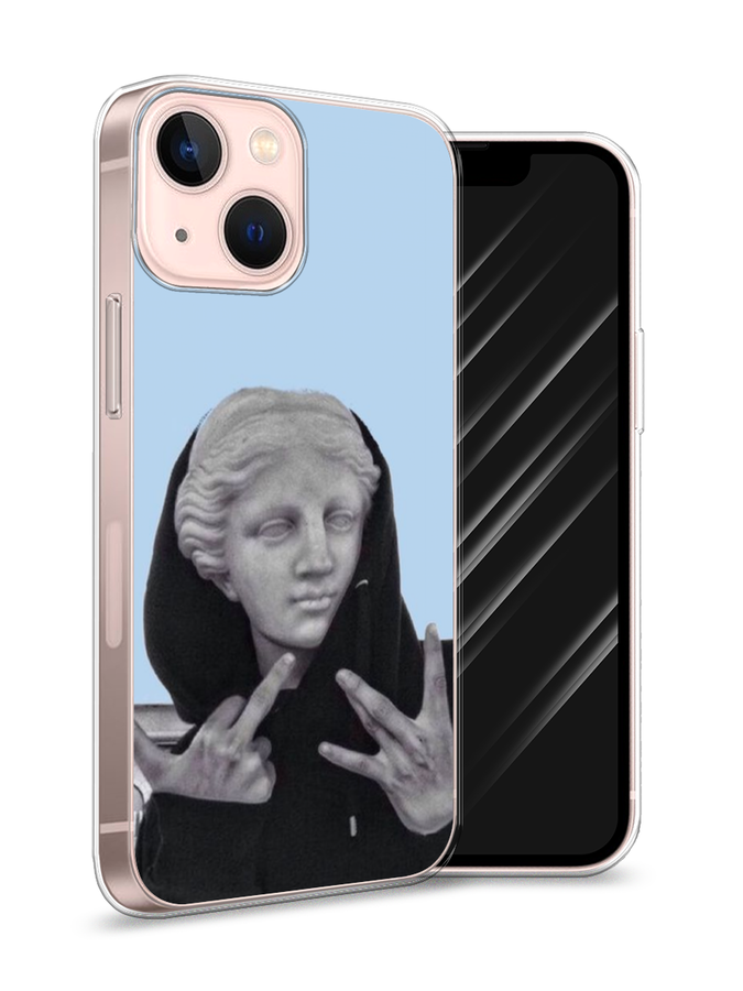 

Чехол Awog на Apple iPhone 13 mini / Айфон 13 mini "SWAG статуя", Разноцветный, 14150-9