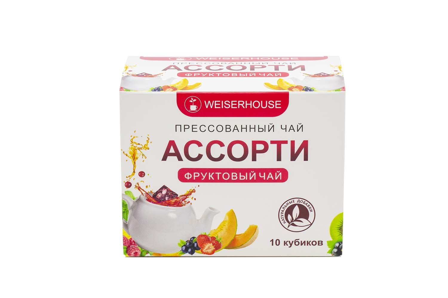 фото Чай прессованный weiserhouse чайное ассорти кубики (фруктовый чай) 5-7гр, 10 шт.