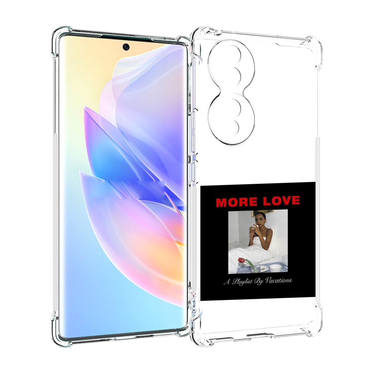 

Чехол MyPads Drake & Sade - More Love для Honor 70, Прозрачный, Tocco