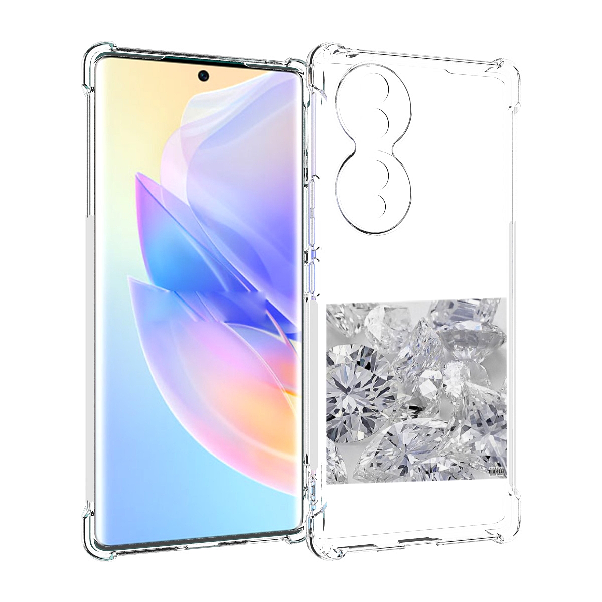 

Чехол MyPads Drake & Future - What a Time To Be Alive для Honor 70, Прозрачный, Tocco