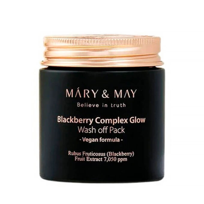 Маска Mary&May антиоксидантная глиняная с ежевикой Blackberry Complex Glow Wash Off Pack mary