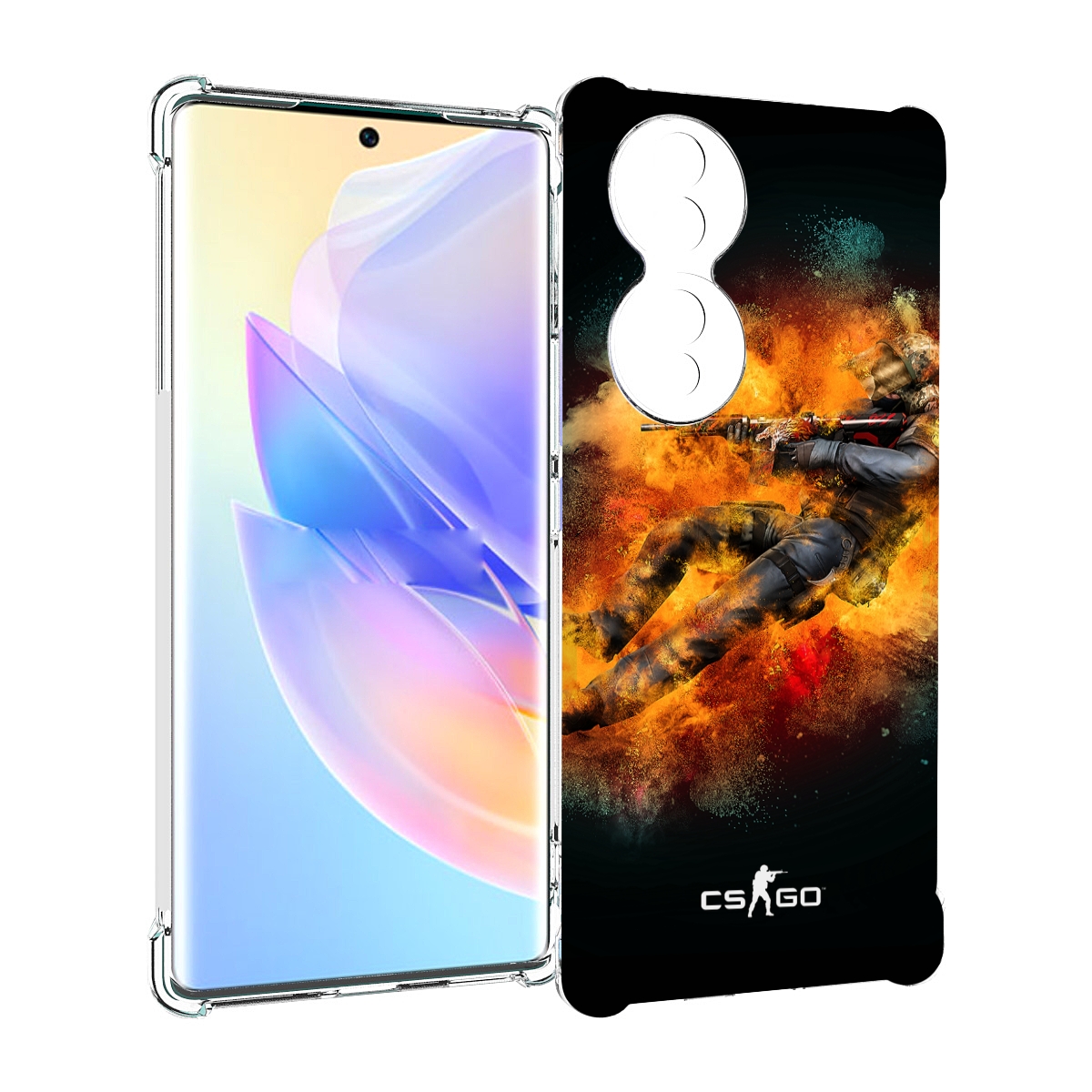 

Чехол MyPads CS-go-Контр-террорист мужской для Honor 70, Прозрачный, Tocco
