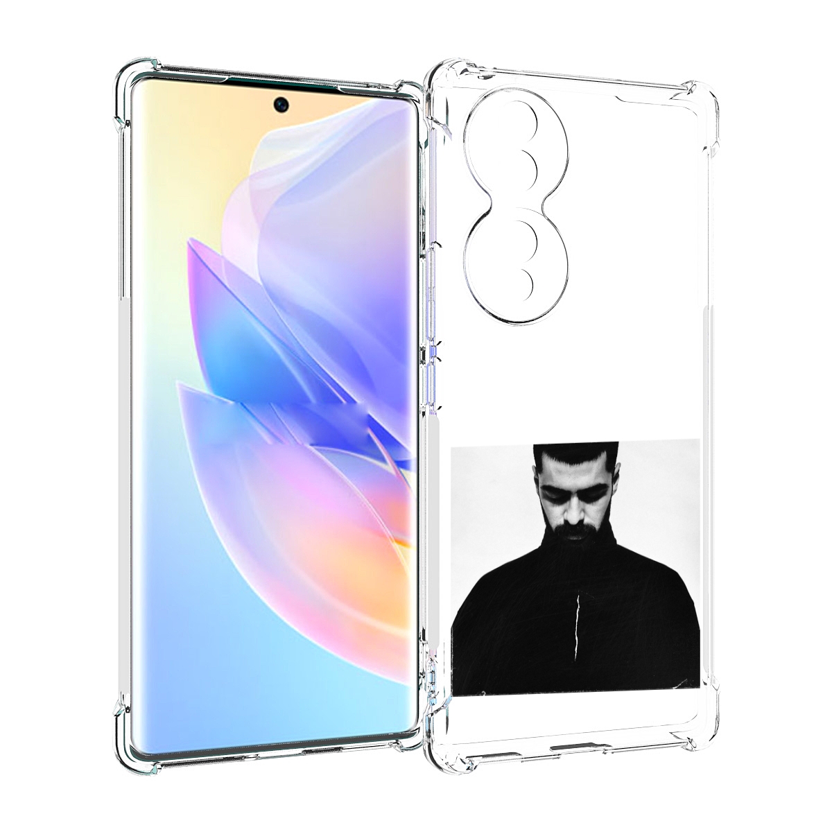 

Чехол MyPads Buster Keaton Miyagi мужской для Honor 70, Прозрачный, Tocco