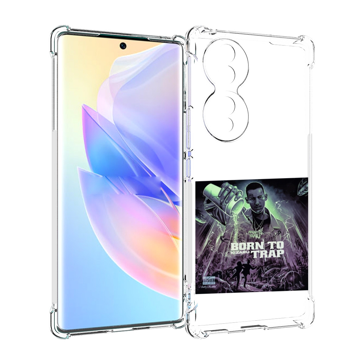 

Чехол MyPads Born to Trap Kizaru для Honor 70, Прозрачный, Tocco
