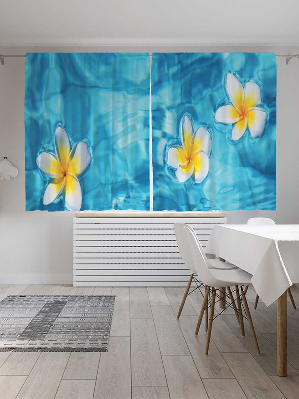 

Классические шторы JoyArty "Цветы в иллюзии", серия Oxford DeLux, 2 полотна 145x180 см, Цветы в иллюзии