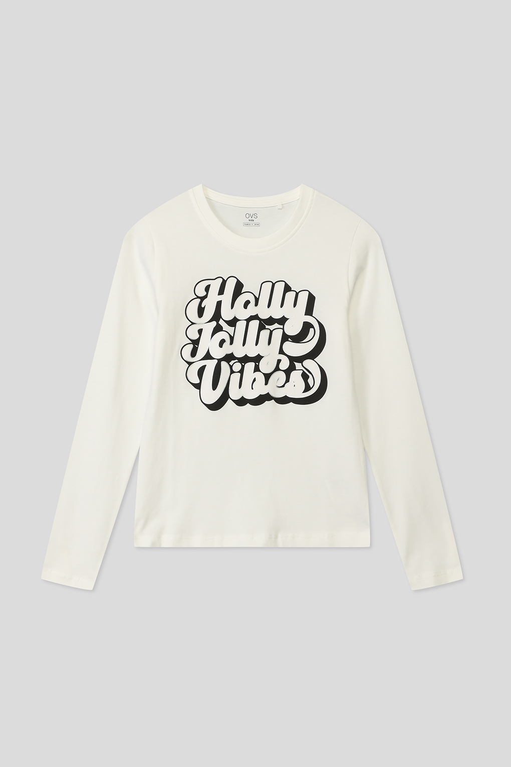 

Футболка с длинным рукавом OVS 1916593, белый, 10-11, 1916593