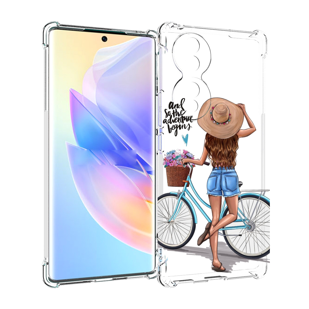 

Чехол MyPads Adventure женский для Honor 70, Прозрачный, Tocco