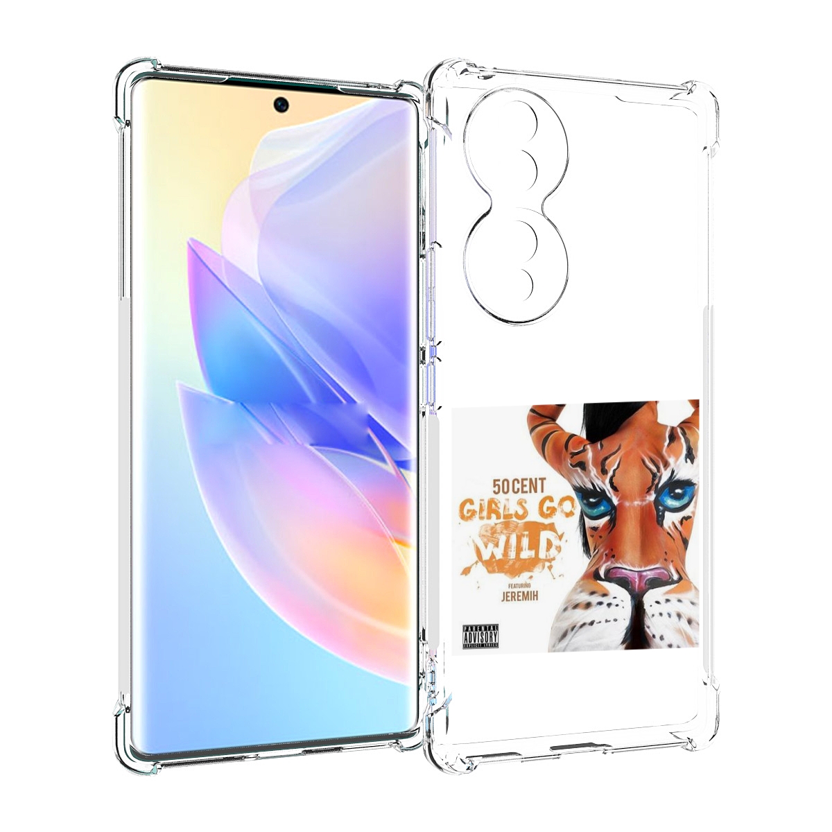 

Чехол MyPads 50 Cent Feat для Honor 70, Прозрачный, Tocco