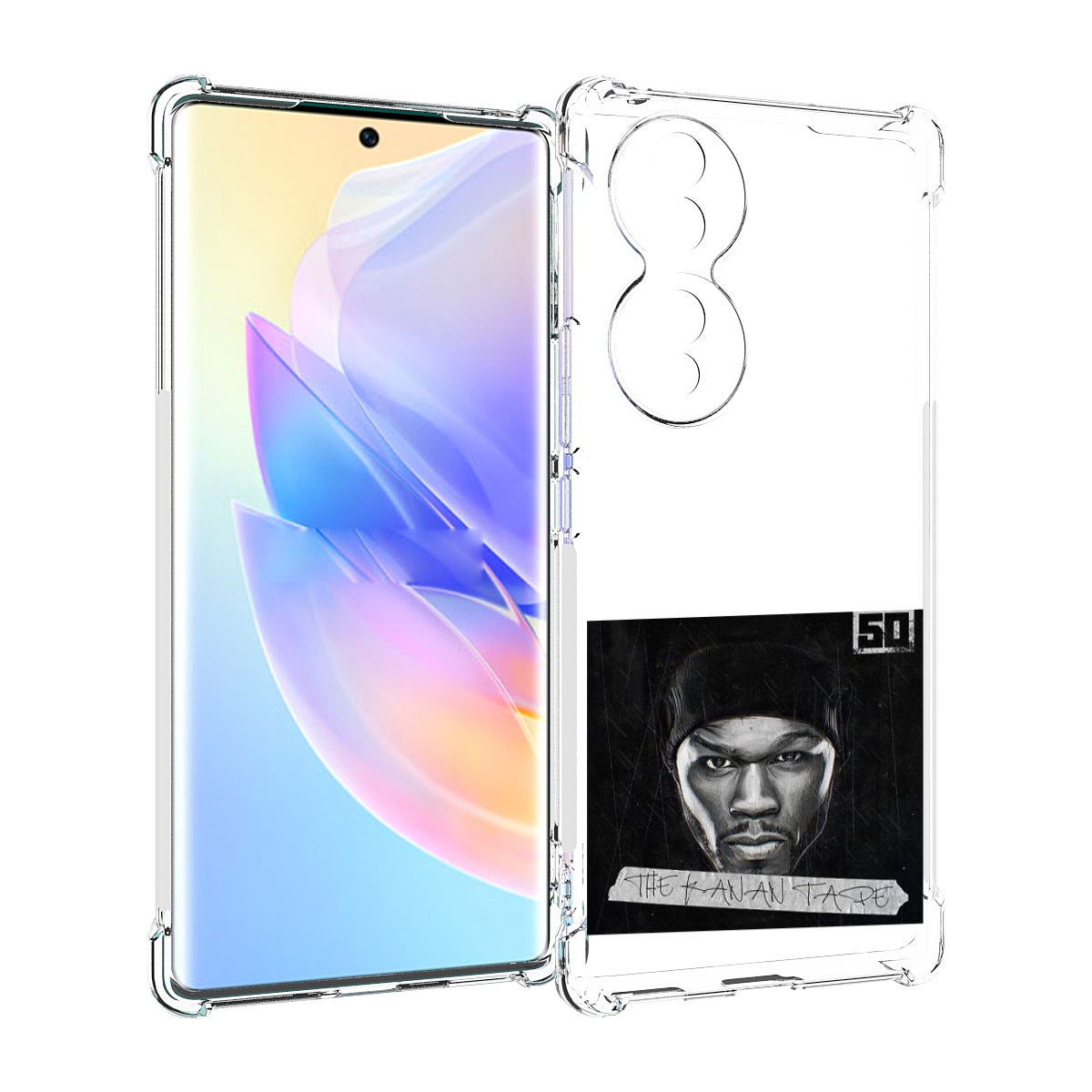 

Чехол MyPads 50 Cent - The Kanan Tape для Honor 70, Прозрачный, Tocco
