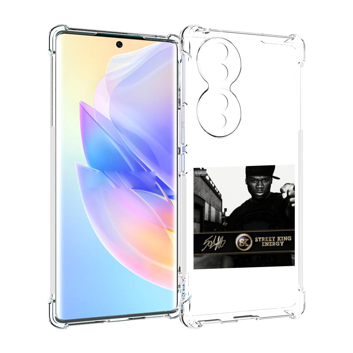 

Чехол MyPads 50 Cent - Street King Energy для Honor 70, Прозрачный, Tocco