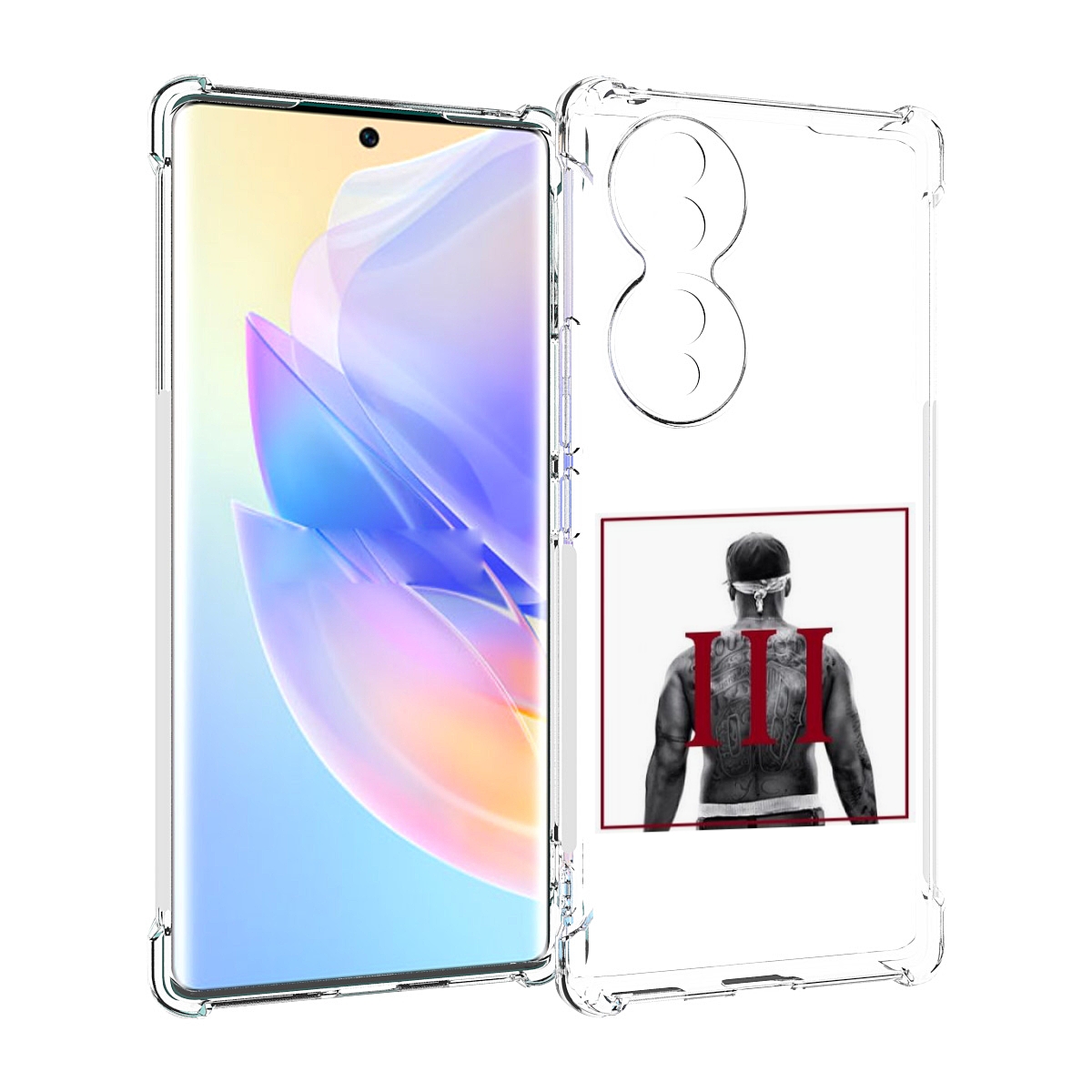 

Чехол MyPads 50 Cent - Straight Outta The Hood III для Honor 70, Прозрачный, Tocco