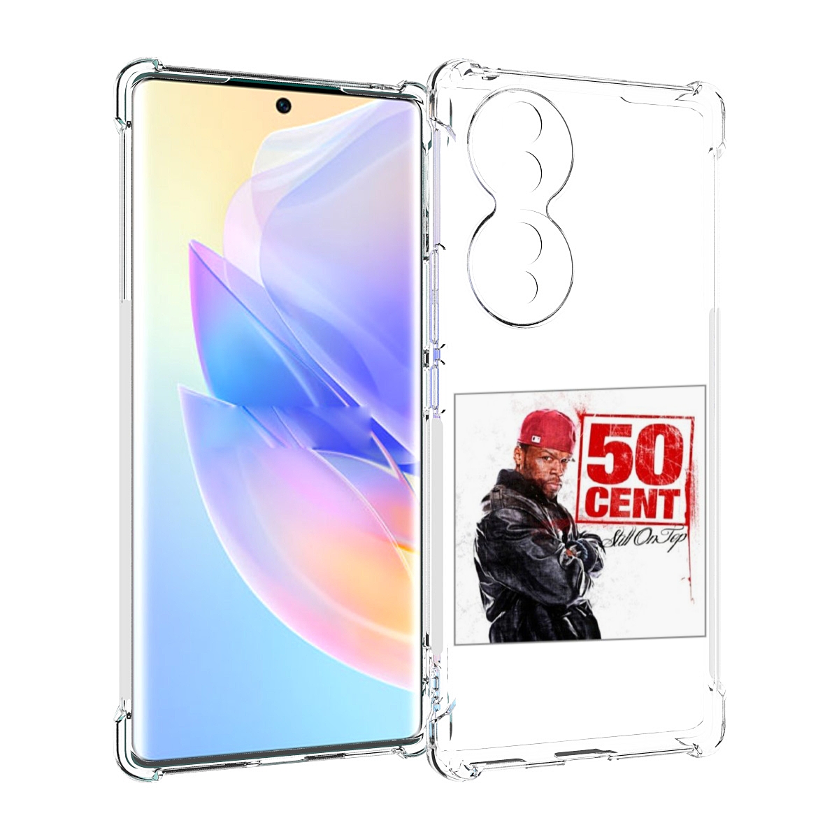 

Чехол MyPads 50 Cent - Still On Top для Honor 70, Прозрачный, Tocco