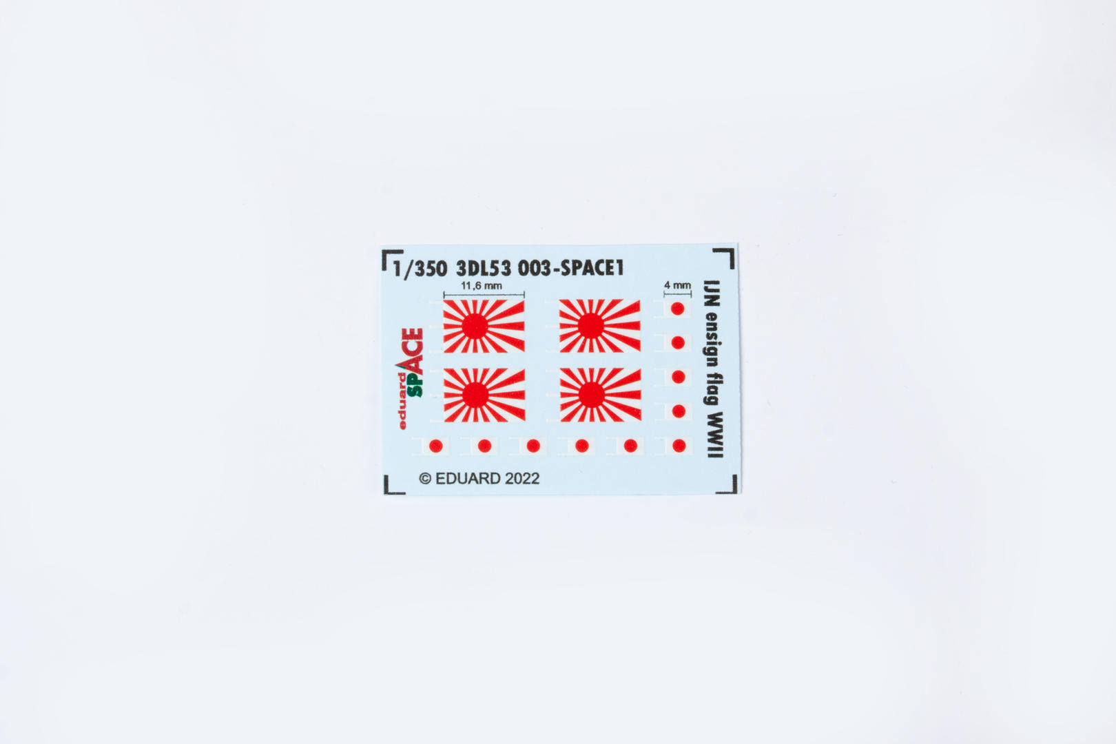 3DL53003 Eduard 1/350 3D Декаль IJN флаг, Вторая Мировая SPACE