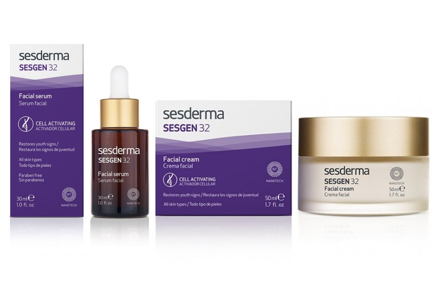 Набор Sesderma Крем клеточный активатор + Сыворотка клеточный активатор Sesgen 32, 50+30мл skincode exclusive cellular night refine and repair крем ночной клеточный интенсивный восстанавливающий 50 мл