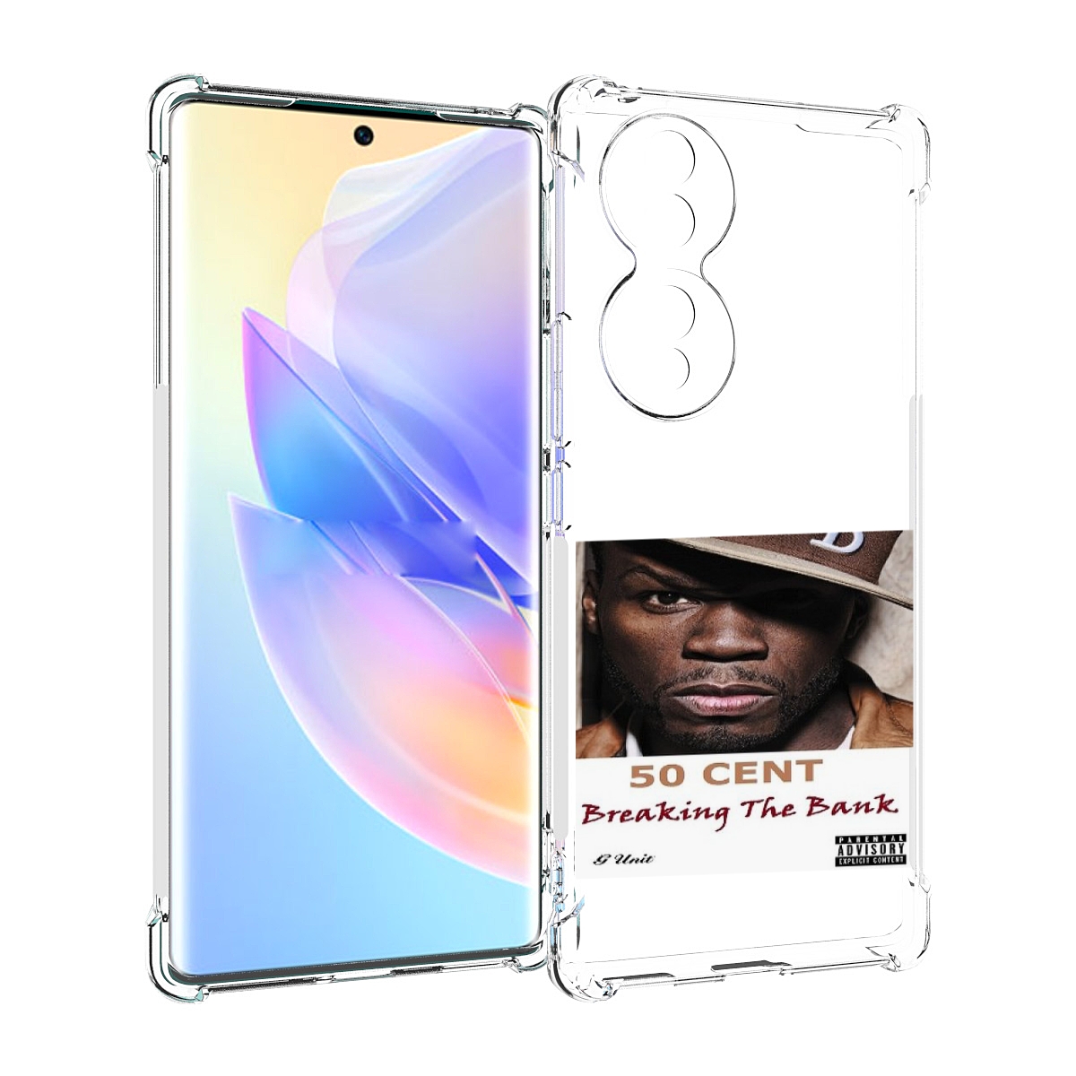 

Чехол MyPads 50 Cent - Breaking The Bank для Honor 70, Прозрачный, Tocco