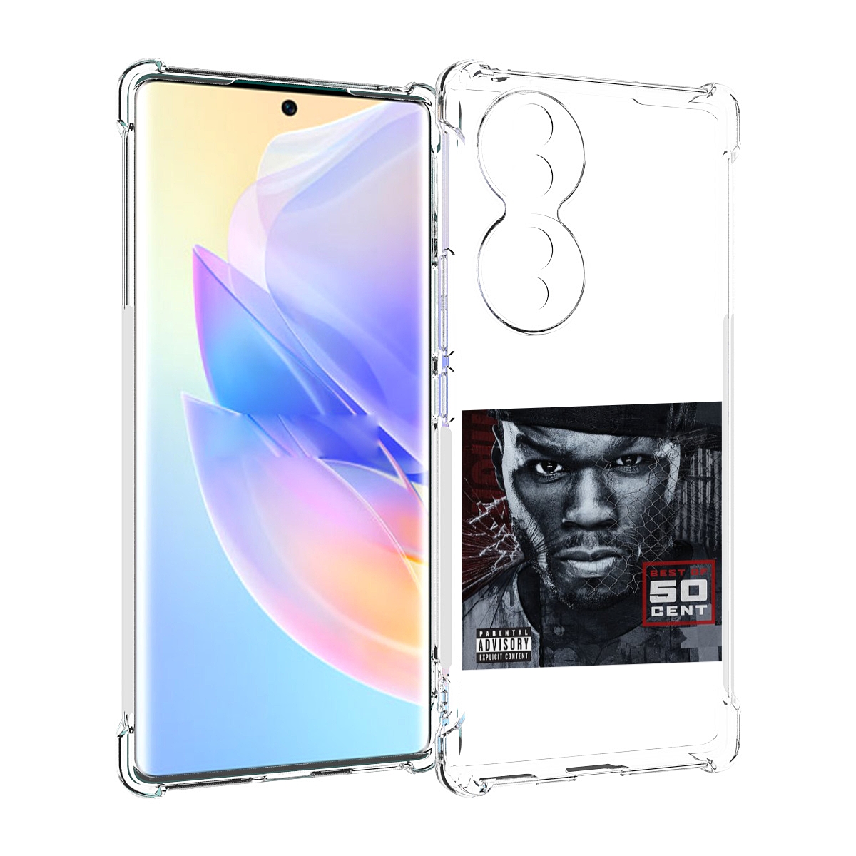 

Чехол MyPads 50 Cent - Best Of для Honor 70, Прозрачный, Tocco