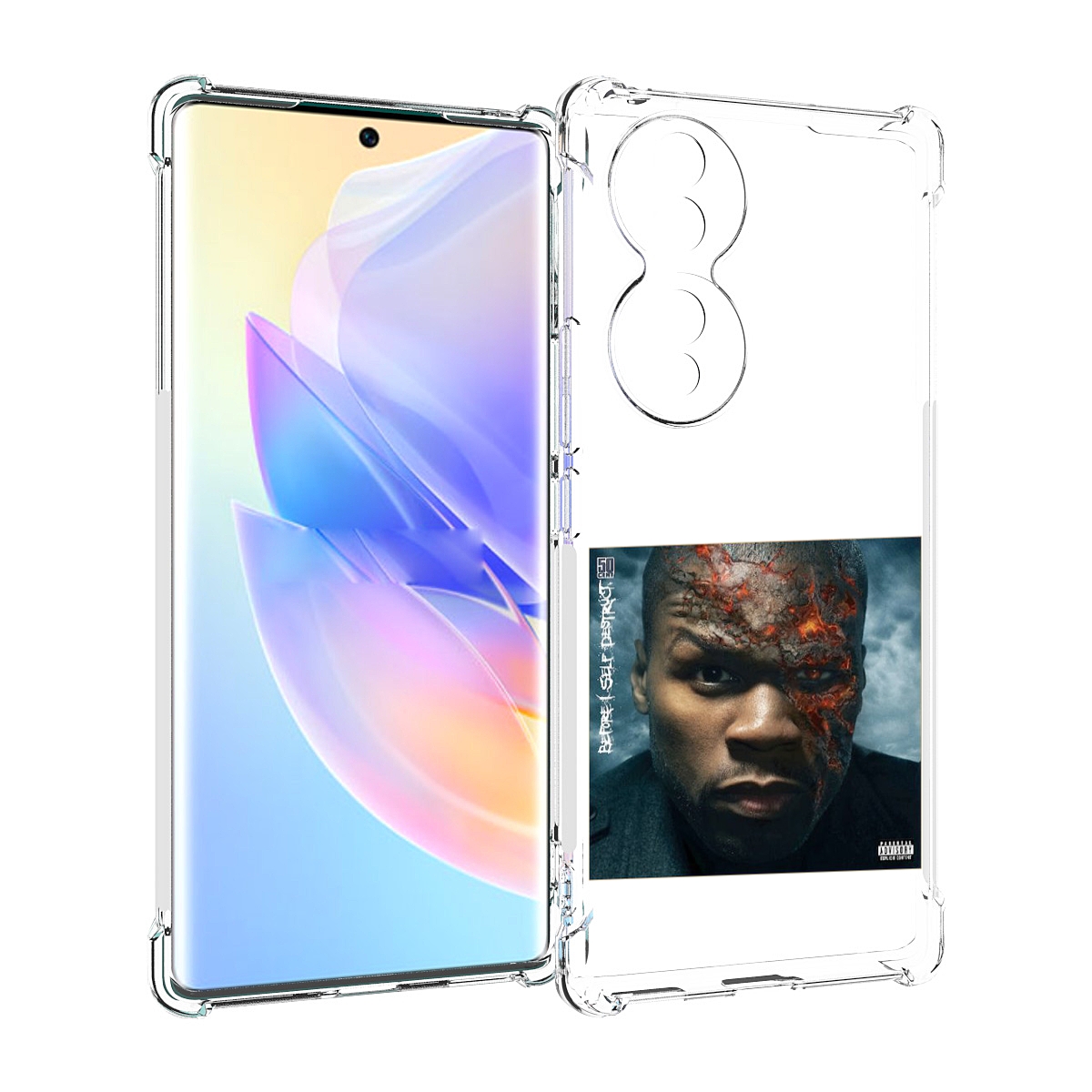 

Чехол MyPads 50 Cent - Before I Self Destruct мужской для Honor 70, Прозрачный, Tocco
