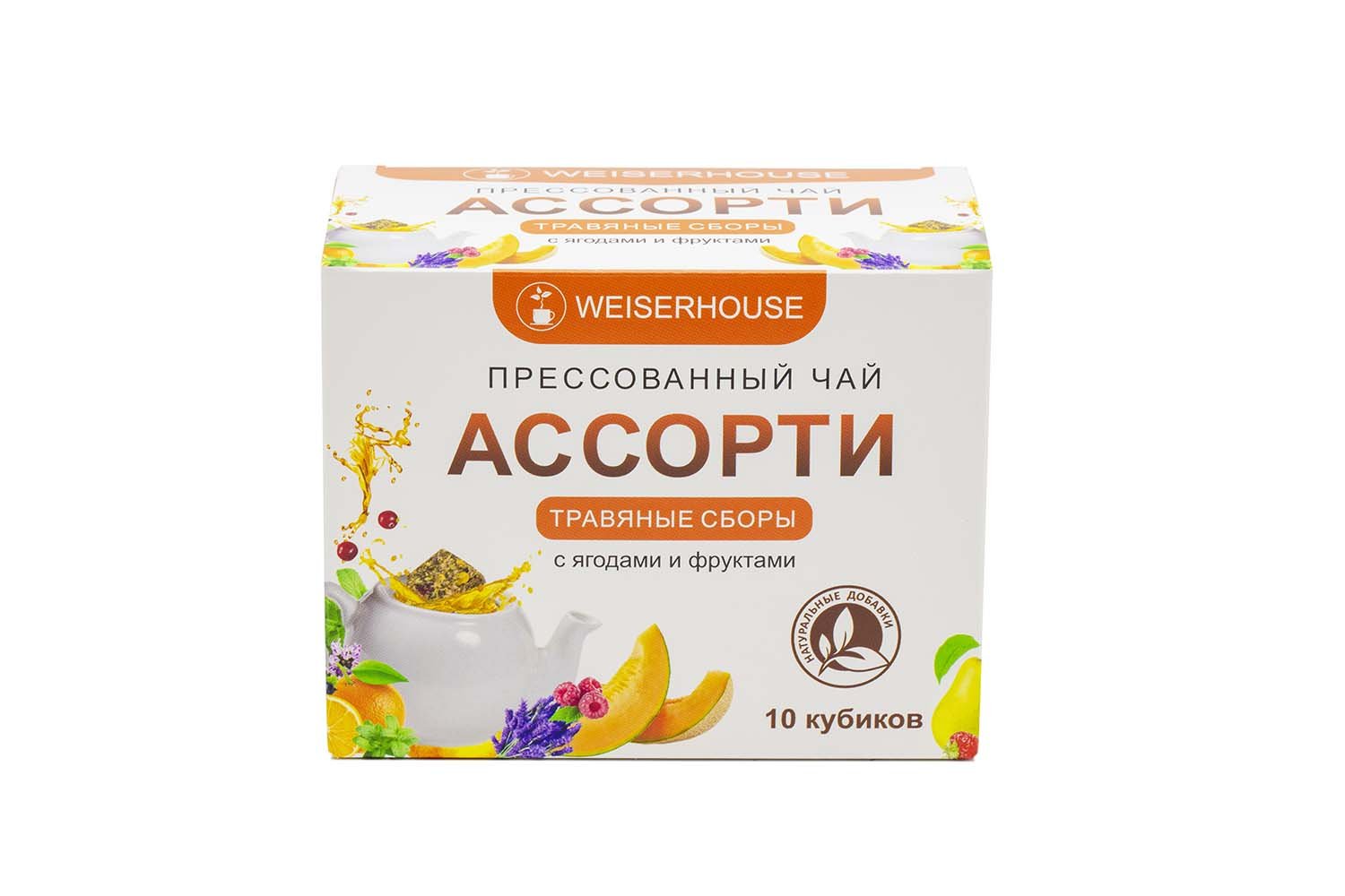 

Чай прессованный Weiserhouse Чайное ассорти кубики (травяной чай) 5-7гр, 10 шт