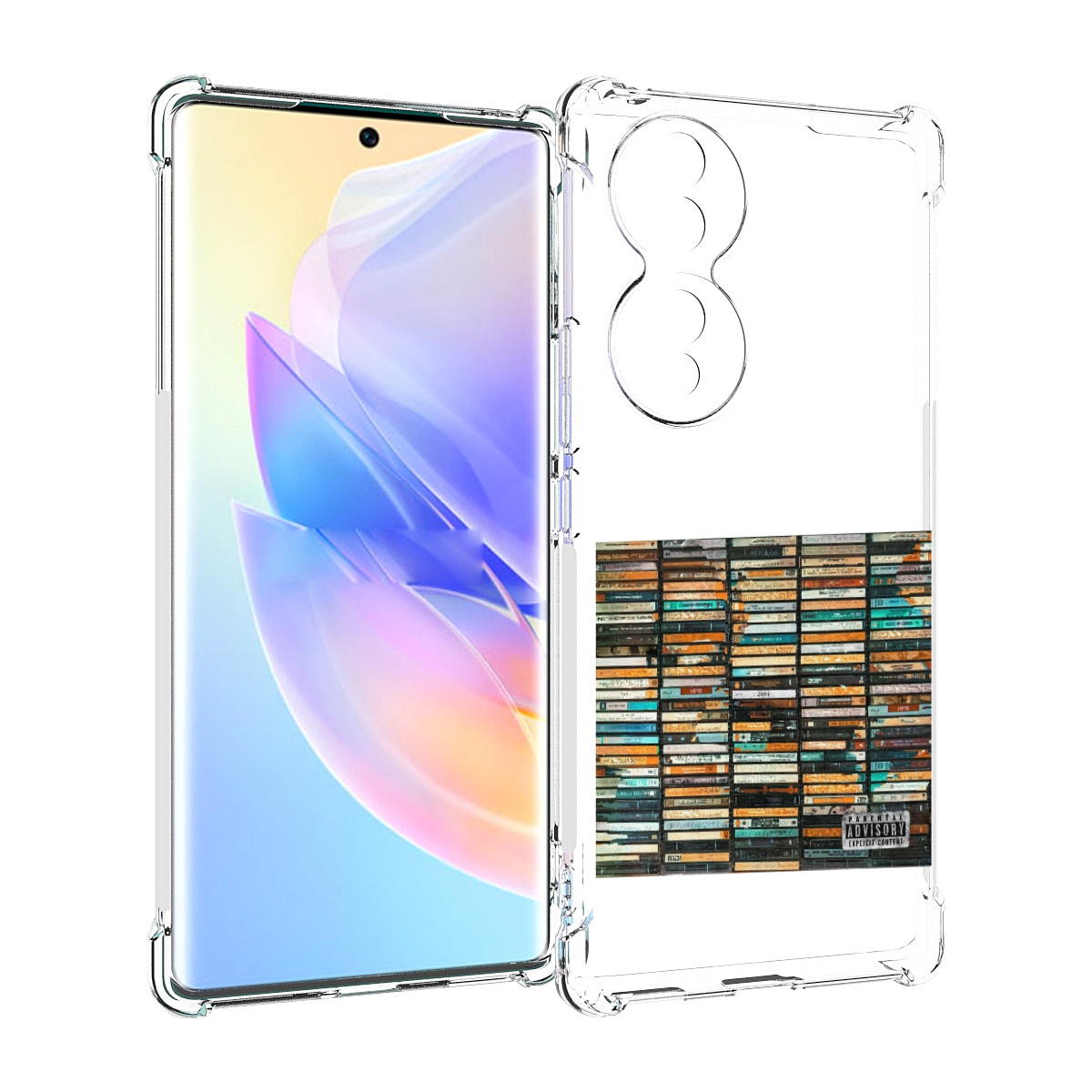 

Чехол MyPads 2004 Скриптонит для Honor 70, Прозрачный, Tocco