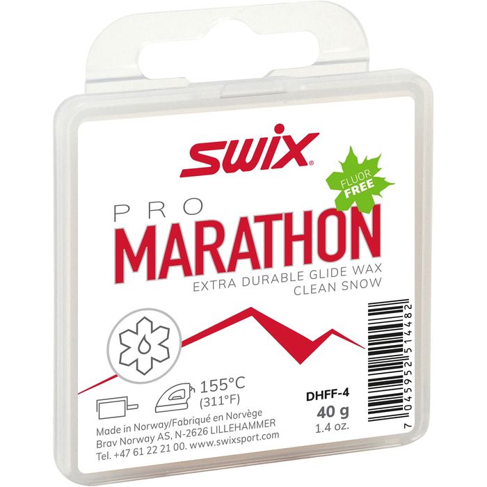 Парафин углеводородный SWIX DHFF-4 Парафин Marathon white, 40g (Универсальная) 40 г.