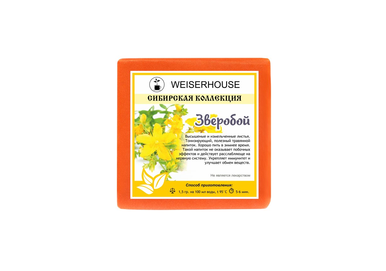 

Чай прессованный Weiserhouse Зверобой, плитка 50 гр,