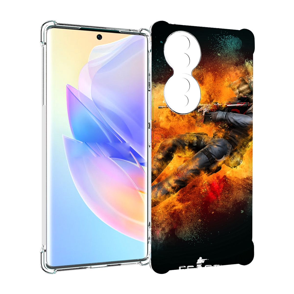 

Чехол MyPads CS-go Контр-террорист для Honor 70, Прозрачный, Tocco