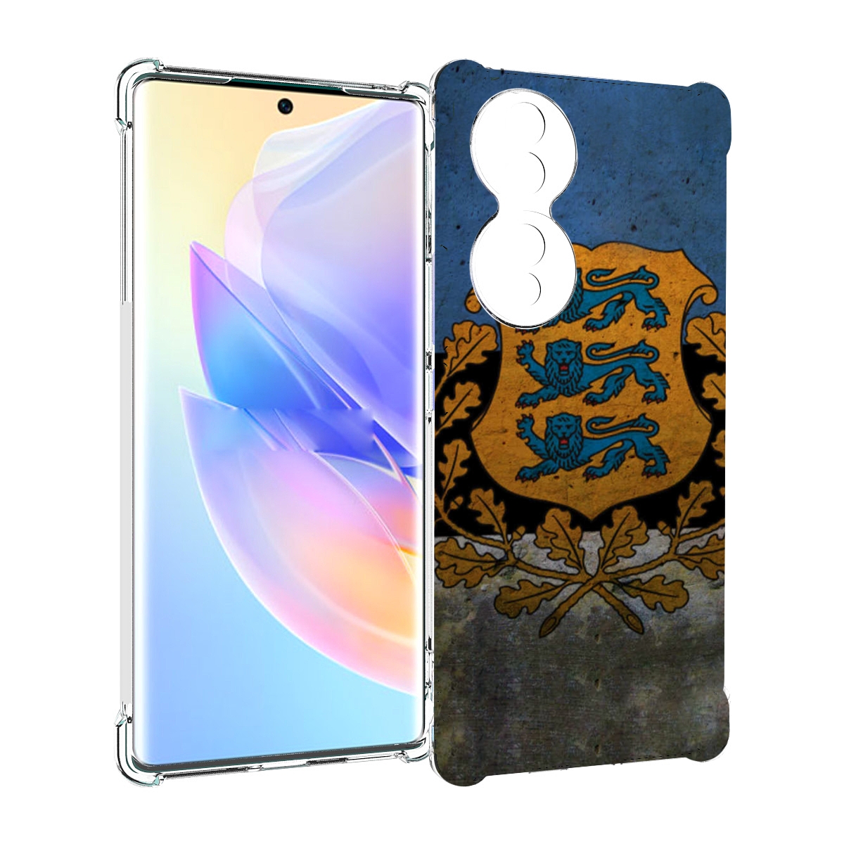 

Чехол MyPads герб флаг эстонии для Honor 70, Прозрачный, Tocco