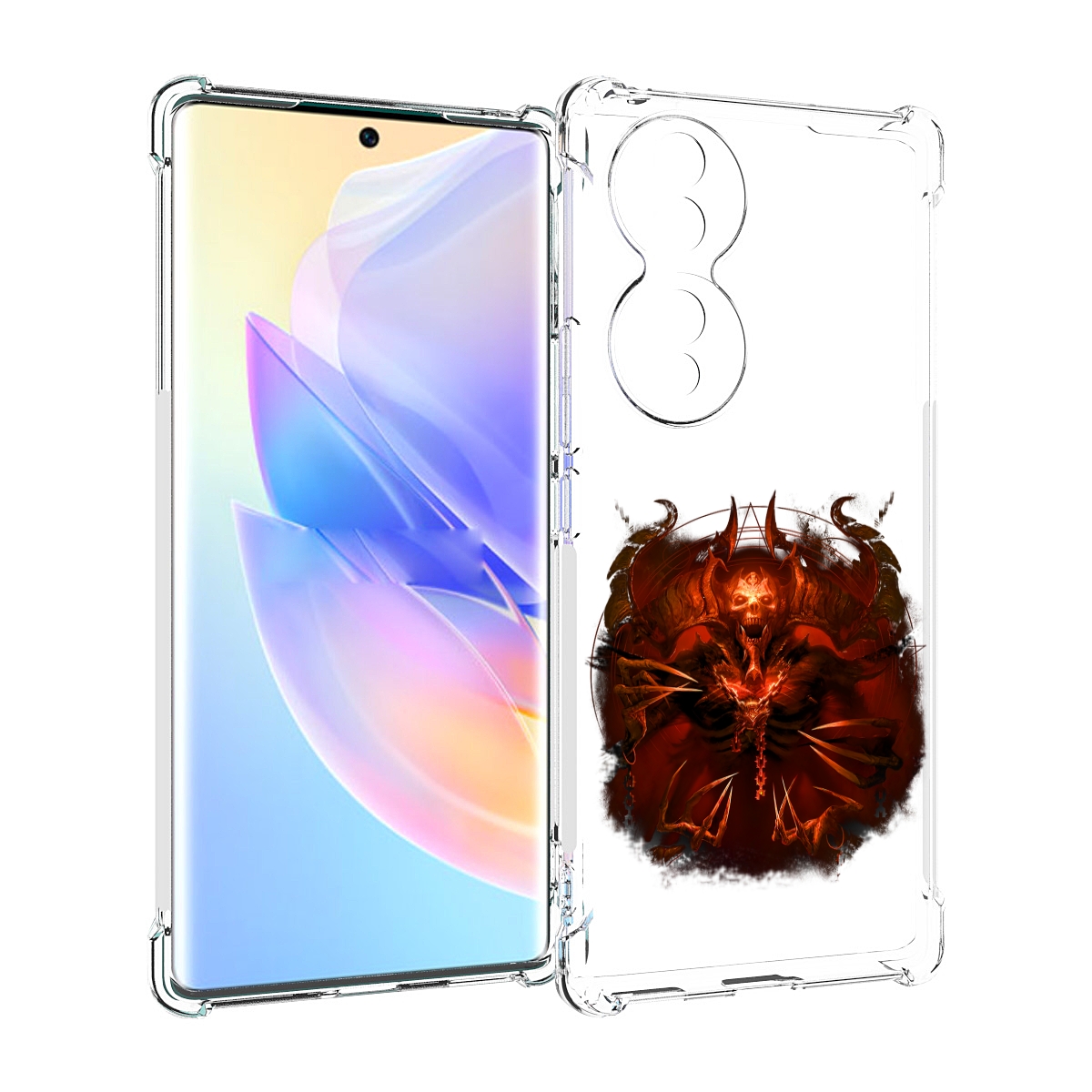 

Чехол MyPads яркий демон для Honor 70, Прозрачный, Tocco