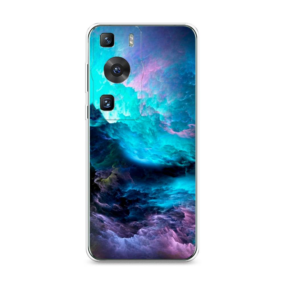 

Силиконовый чехол "Бирюзовое небо" на Huawei P60, Прозрачный;разноцветный
