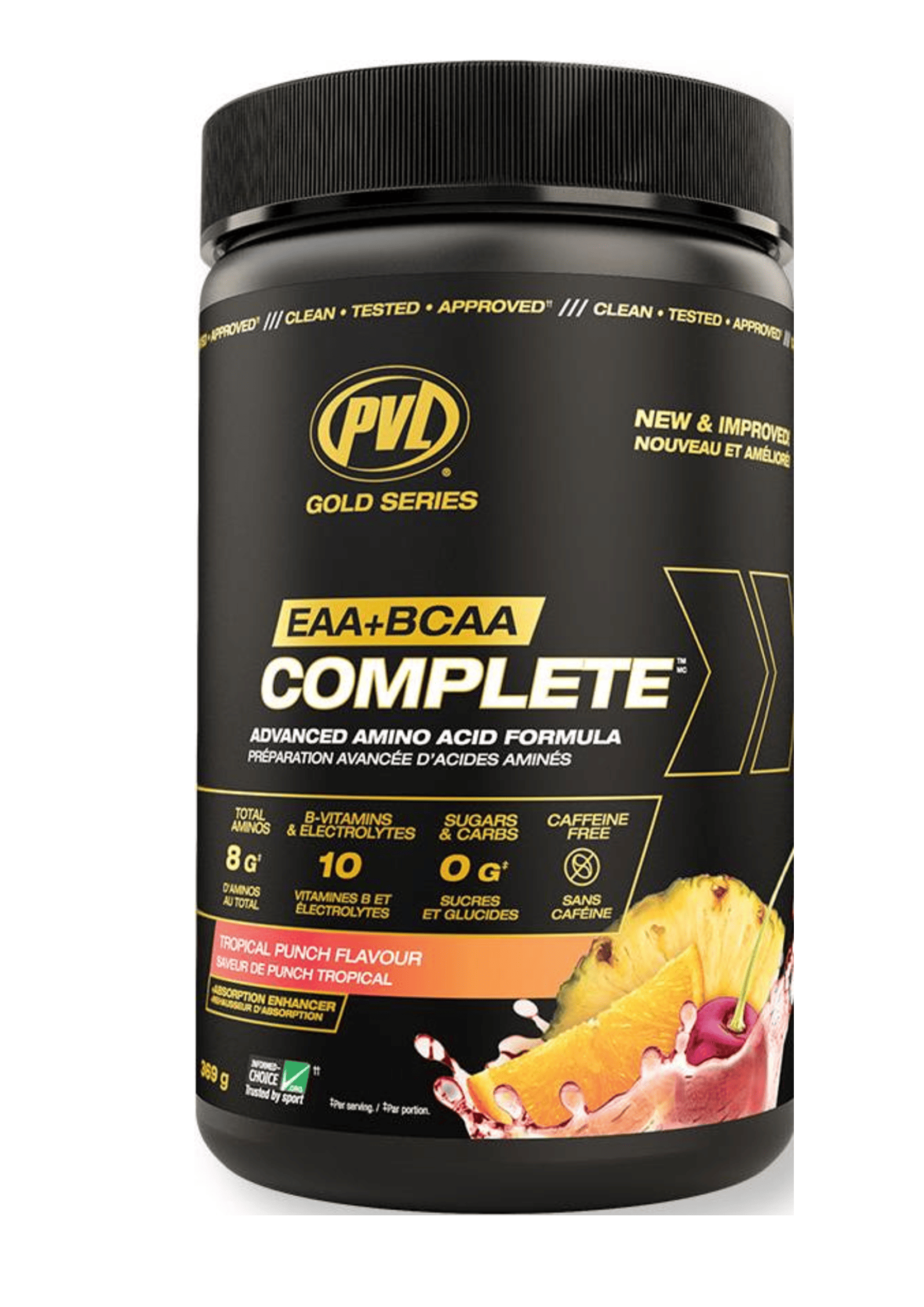 

Аминокислоты BCAA PVL EAA+BCAA COMPLETE со вкусом Тропический пунш 369 гр, EAA+BCAA COMPLETE