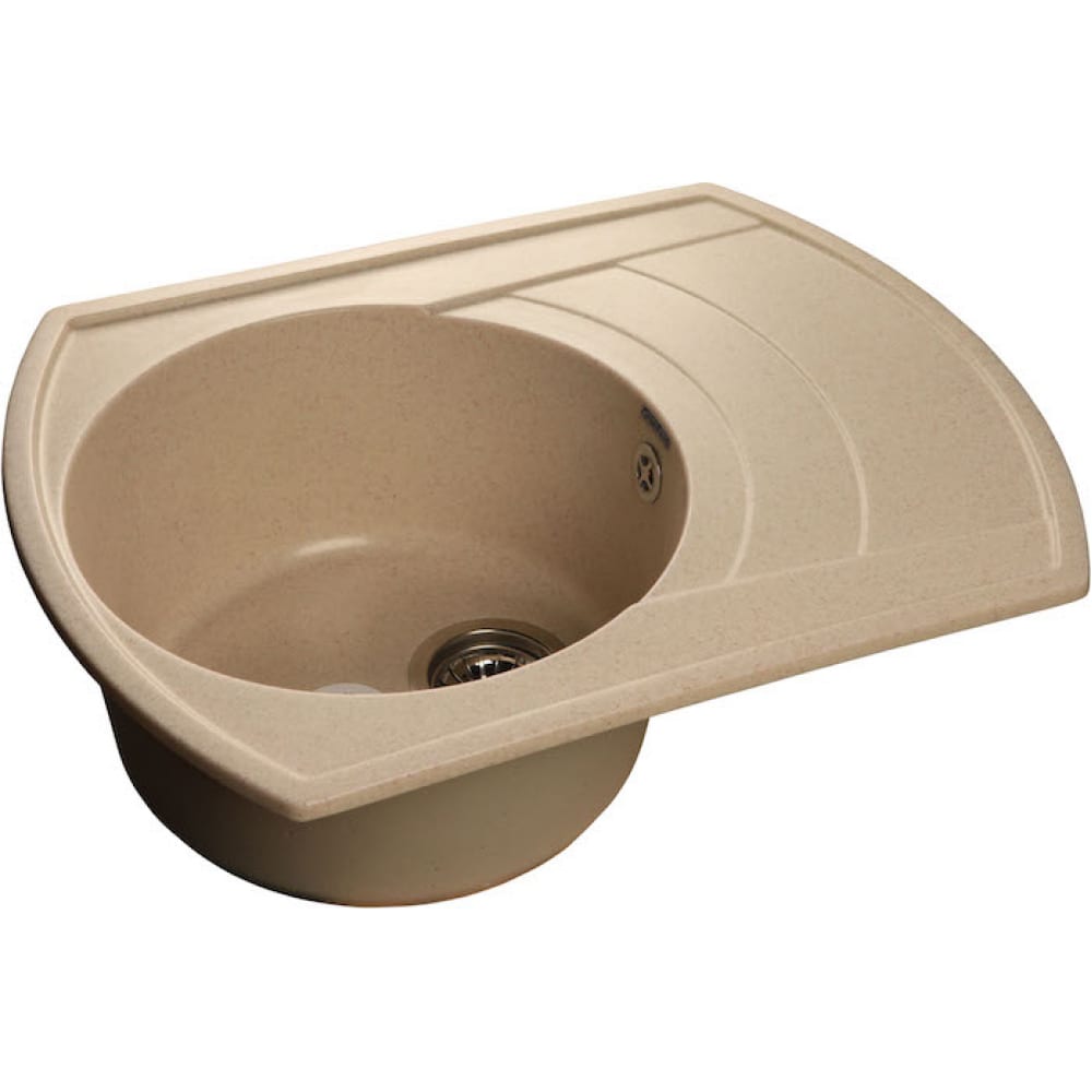 

Мойка кухонная GranFest Rondo GF-R-650 L бежевая, Rondo GF-R-650 L
