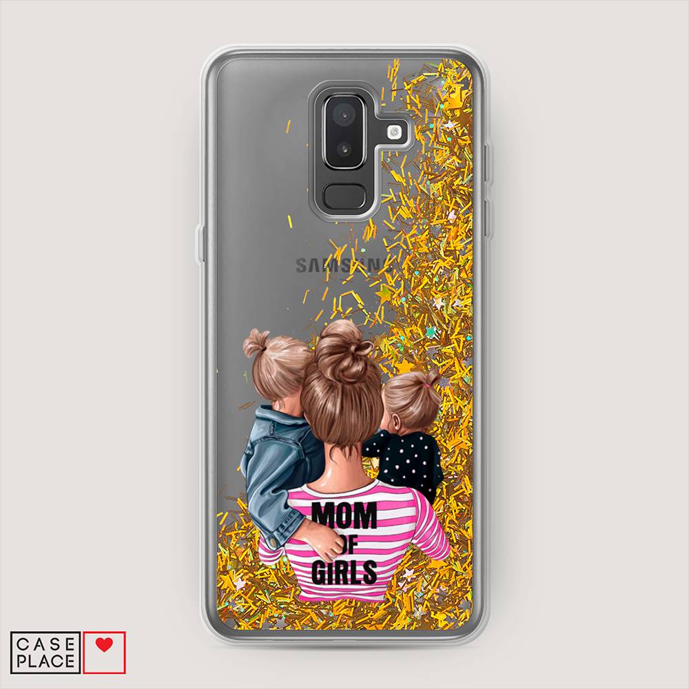 

Чехол Awog на Samsung Galaxy J8 "Mom of Girls", Синий;розовый;черный, 26590-1