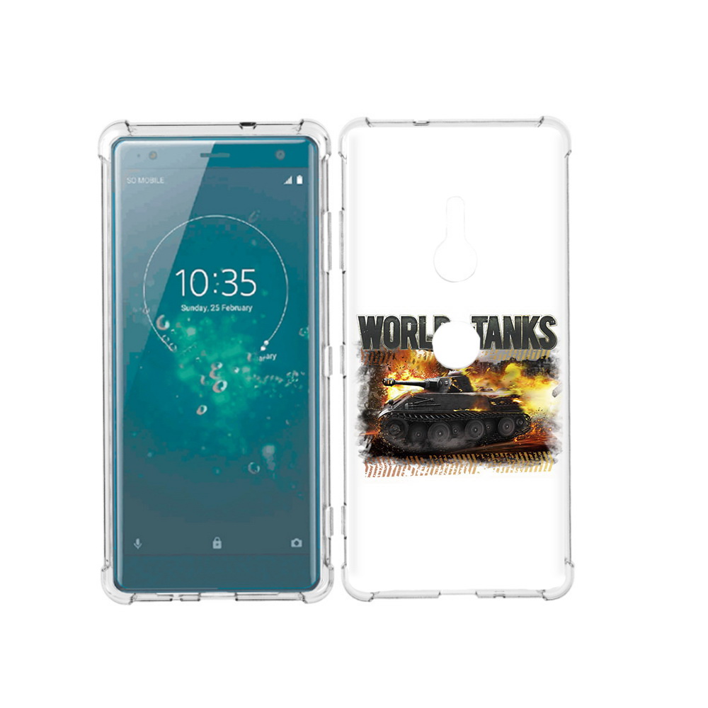 

Чехол MyPads Tocco для Sony Xperia XZ3 Мир танков-2, Прозрачный, Tocco