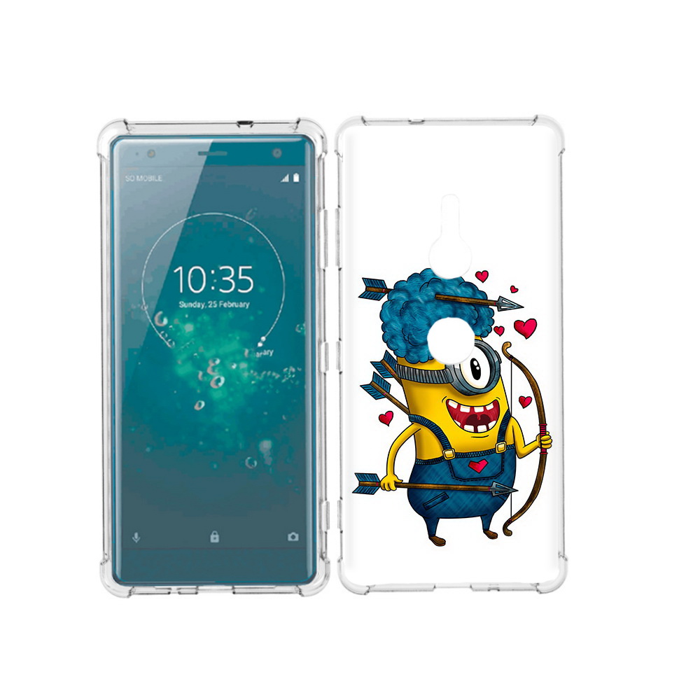 

Чехол MyPads Tocco для Sony Xperia XZ3 Миньон купидон, Прозрачный, Tocco