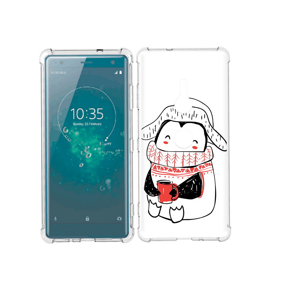 

Чехол MyPads Tocco для Sony Xperia XZ3 Милый пингвин, Прозрачный, Tocco