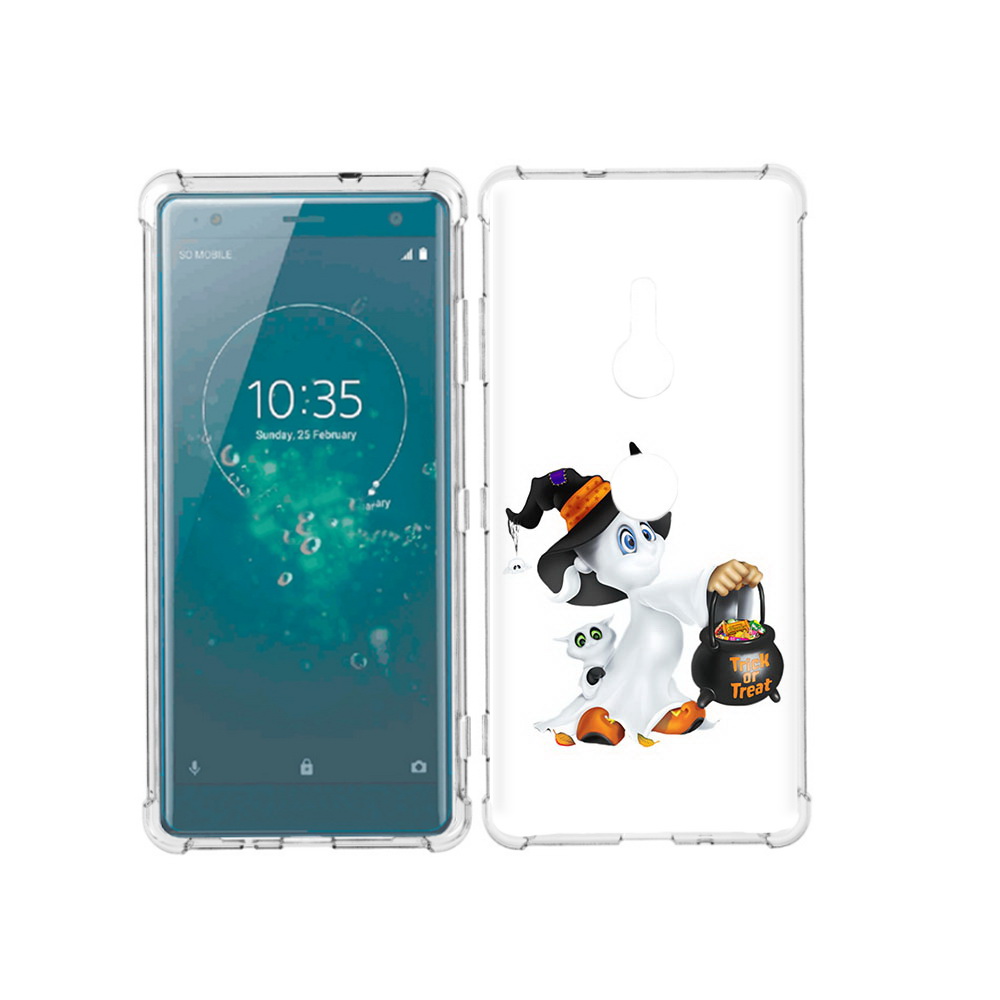 

Чехол MyPads Tocco для Sony Xperia XZ3 Маленький призрак, Прозрачный, Tocco