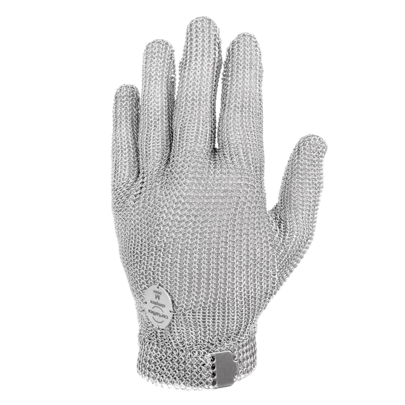 Перчатка Certaflex Simplex кольчужная, металлический крючок, размер M перчатка щетка для шерсти на левую руку из неопрена с удлиненными зубчиками фиолетовая