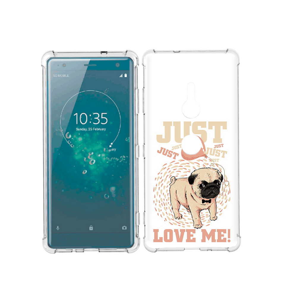 

Чехол MyPads Tocco для Sony Xperia XZ3 Люби меня, Прозрачный, Tocco