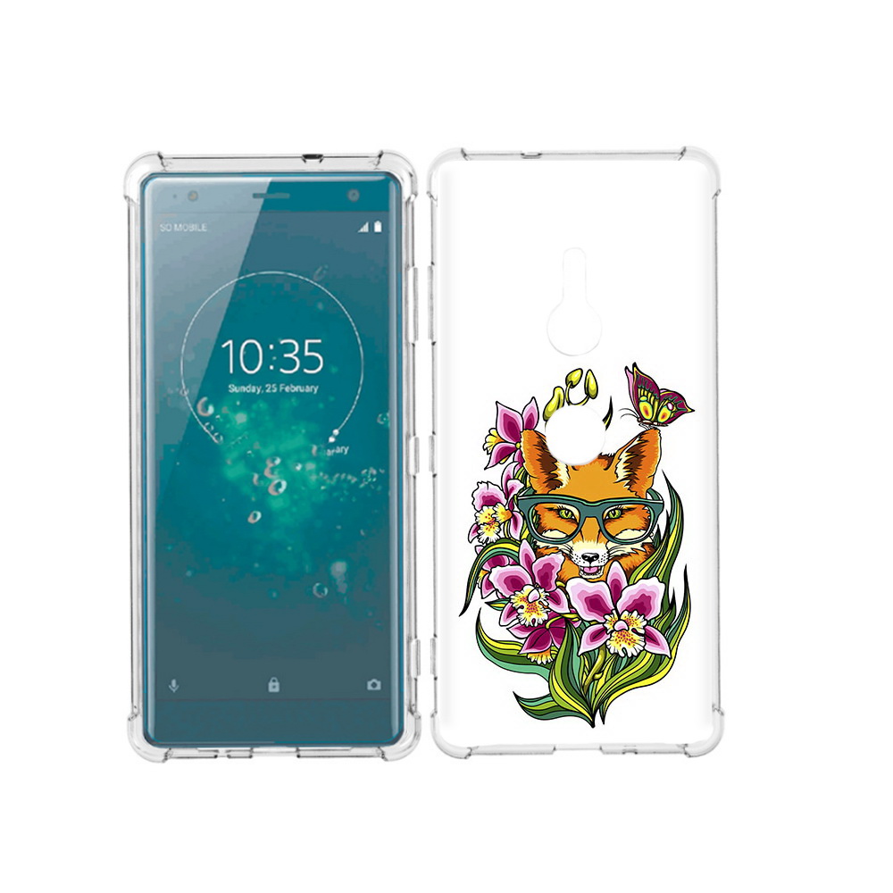 

Чехол MyPads Tocco для Sony Xperia XZ3 Лиса в цветах, Прозрачный, Tocco