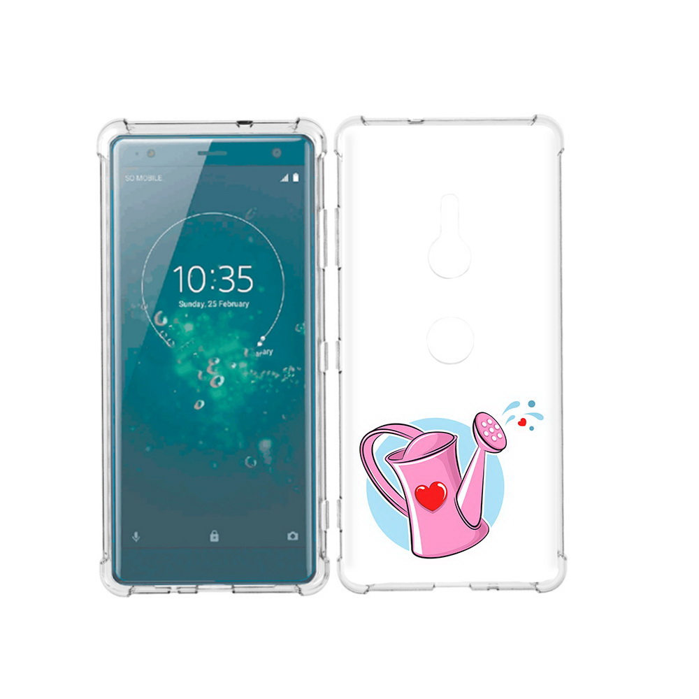 

Чехол MyPads Tocco для Sony Xperia XZ3 Лейка любви 14 февраля, Прозрачный, Tocco