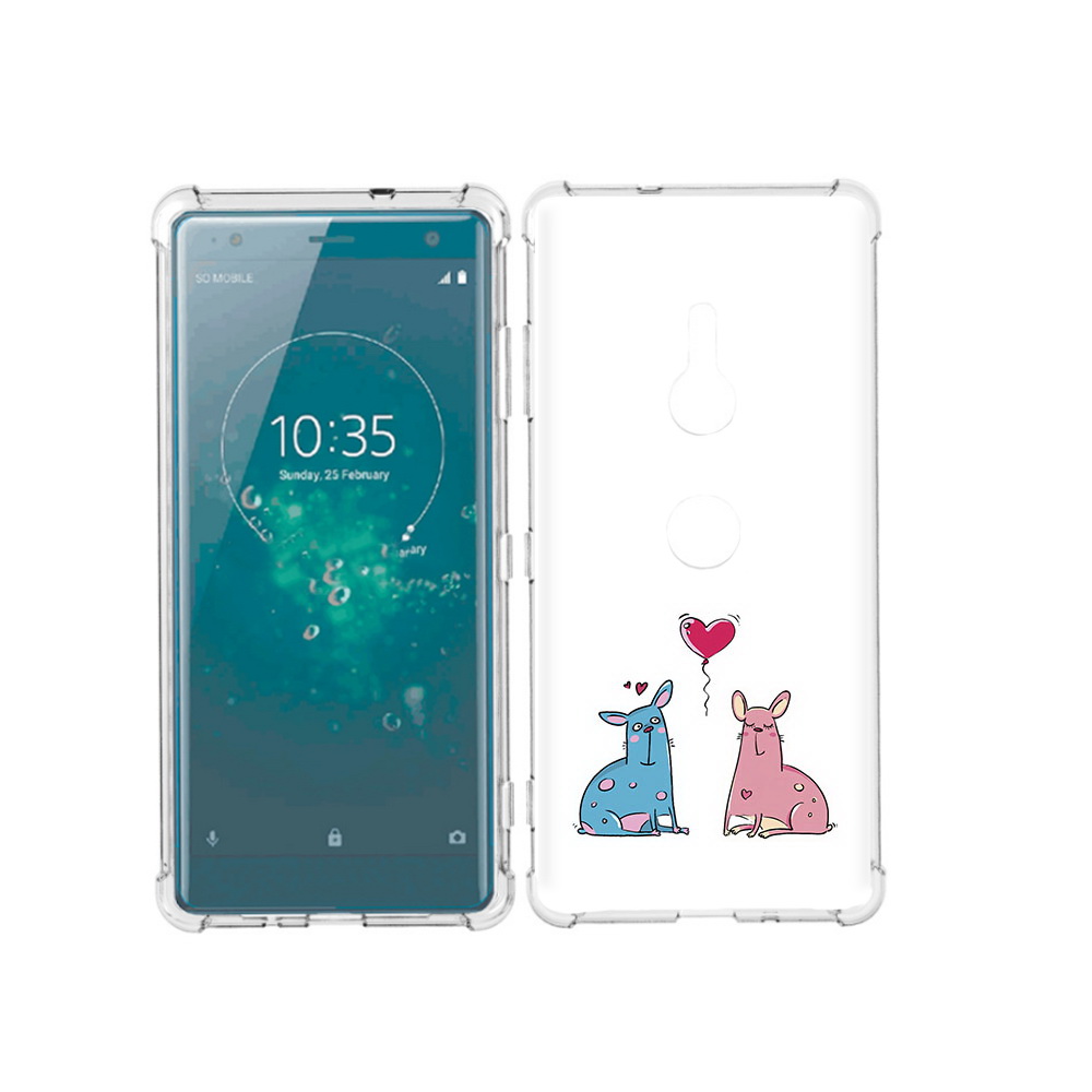 

Чехол MyPads Tocco для Sony Xperia XZ3 Лама любовь, Прозрачный, Tocco
