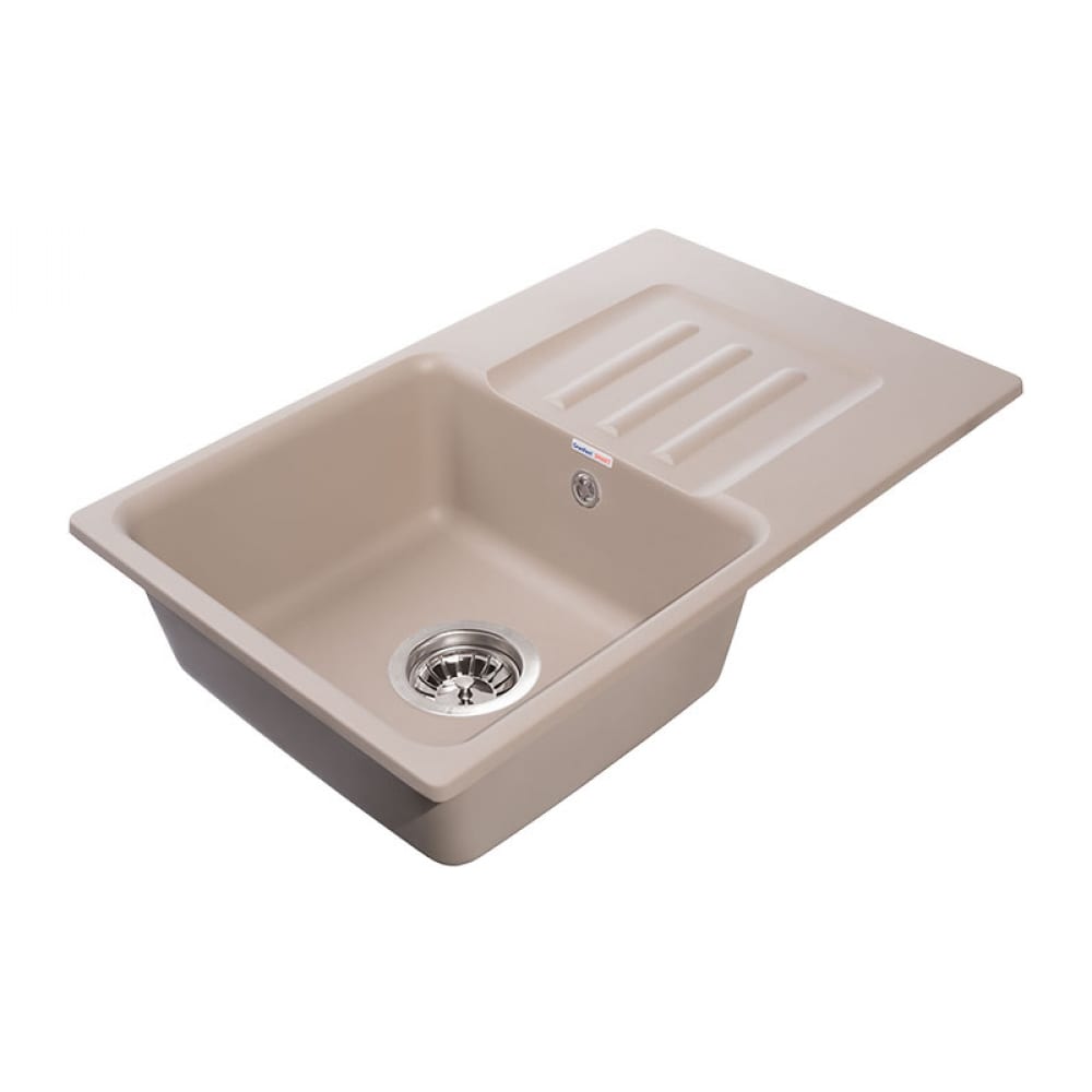 фото Мойка кухонная granfest smart gf-s-680 l песочная