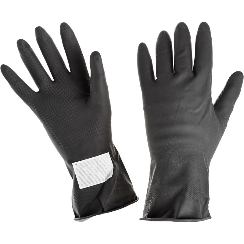 Перчатки Комус защитные латексные, тип II, размер 9, 2 пары защитные перчатки silapro