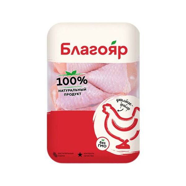 

Голень цыпленка-бройлера Благояр барбекю охлажденная +-500 г