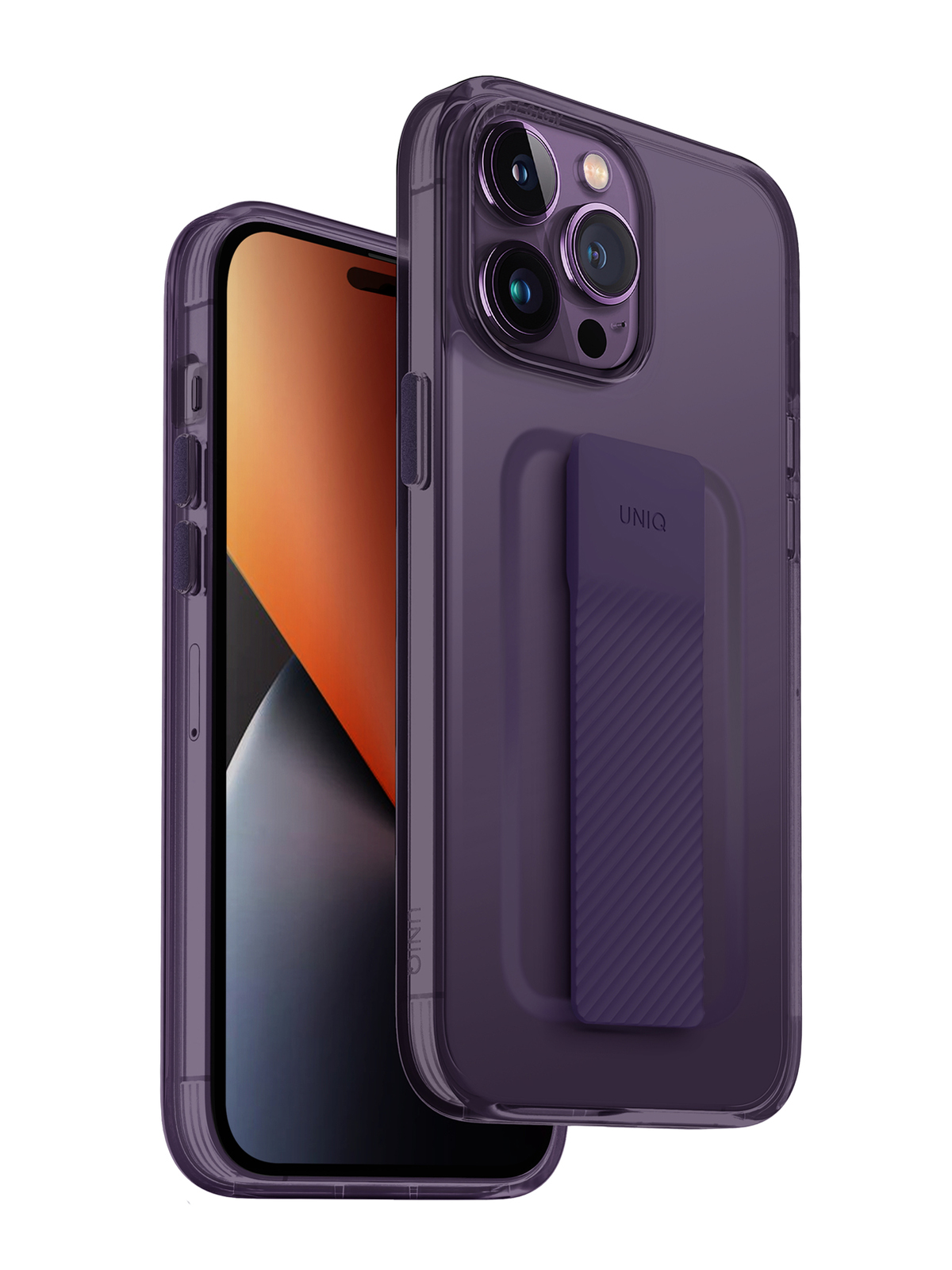 

Чехол Uniq для iPhone 14 Pro Max Heldro Mount +Band Purple, Фиолетовый, Heldro Mount