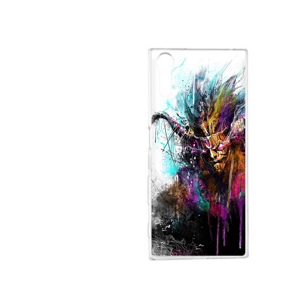 

Чехол MyPads Tocco для Sony Xperia XZ яркий дьявол, Прозрачный, Tocco