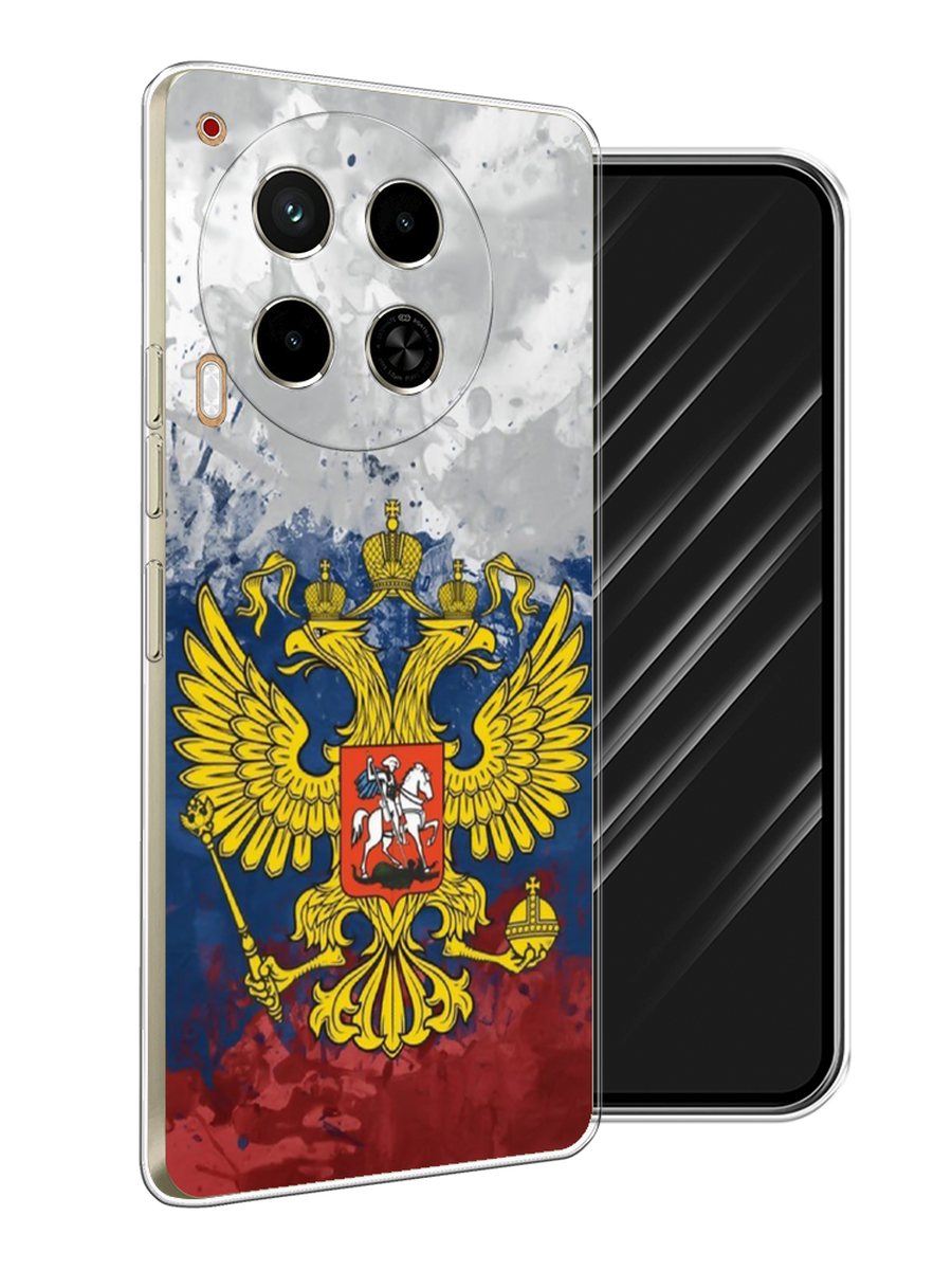 

Чехол Awog на Tecno Camon 30 4G "РФ", Белый;синий;красный, 305650-1